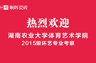 11月26日，湖南农业大学艺术学院2015级艺术设计专业学科60余名未来的设计师，在顺辉瓷砖总部展厅进行了一天的参观学习活动。▲同学们参现顺辉总部现场在顺辉负责...