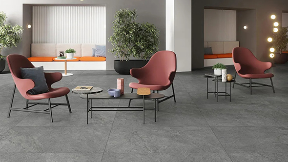 达米雅磁砖（DAMIA）Latte莱特水泥饰面系列，灵感源于意大利亚平宁山脉的天然石材，通过意大利研发技术打造出高级自然品质，迷人的细节增强了空间的吸引力。