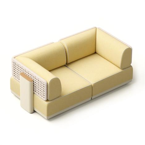 Block Sofa- 2 seat