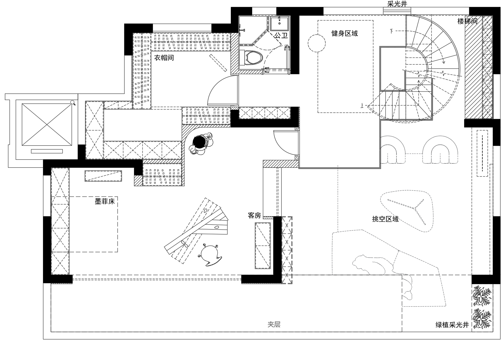 夹层平面