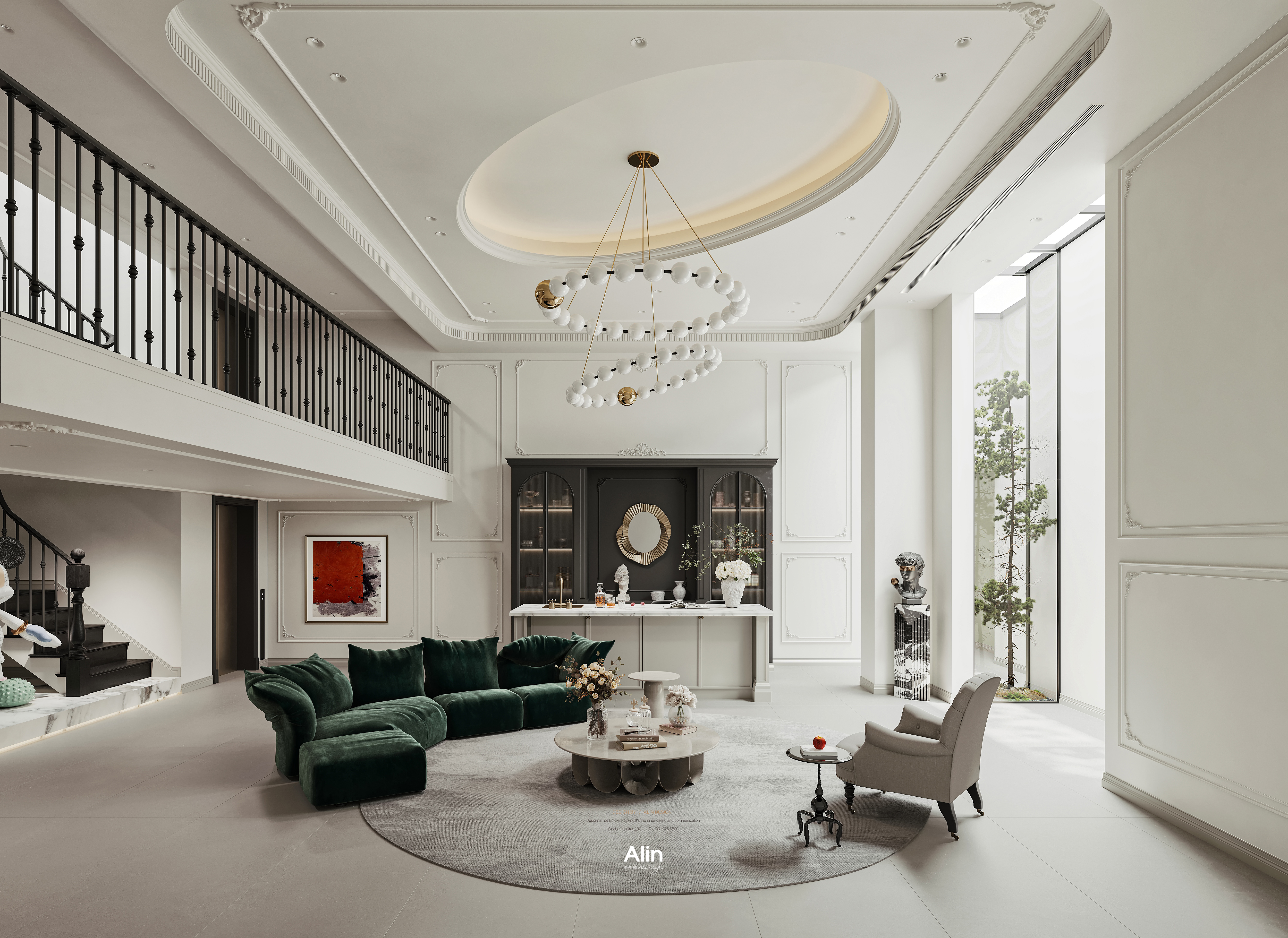  A-Lin Studio French Romantic X Art Order The so-called residence is not only the embodiment of the quality of life, but also the destination of the soul. In the busy city, we are eager to find a peaceful and warm place to relax and comfort our tired body and mind. Heavy