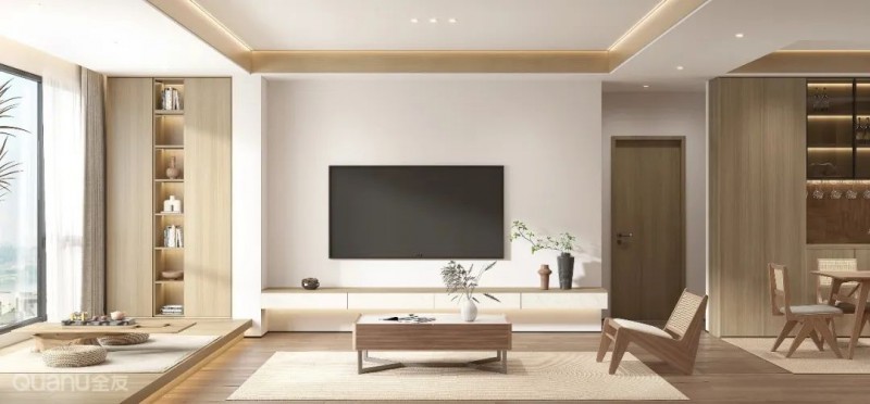  As the "front role" of the living room, the TV wall is a highlight reflecting the style and taste of the whole room. It not only shoulders the responsibility of placing TV, but also has multiple functions such as storage and display for most families. But such diverse layout design