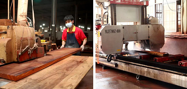 雅仕轩经验丰富的开料师傅保证每一件木材的充分利用